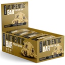 Bar autêntico Chocolate Chip Cookie Bares de proteína de massa - Snack Bares de proteína de substituição de refeições w / 15g Whey Protein Isolate, Peanut Butter Foundation, gorduras saudáveis, naturalmente adoçado - 12 Pack
