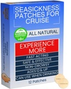 Sea Sickness Patches para Cruzeiro - Todos os Alívios de Doença de Movimento Natural para Cruzeiro - Solução Não Drowsy atrás do Ear Seasickness para Cruzeiro