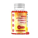 Vitamina sem açúcar Vitamina D3-120 pastilhas à base de pectina - Grande gosto - Ossos saudáveis, humor e função do sistema imunológico - Não-GMO - 120 Servings (1000 UI)