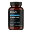 Endur Pantetina de Pantesina, Função Fígado & Suplemento de Balanço de Colesterol Saudável, Fórmula de Libertação Mantida, Sem Glúten, 300mg (90 Comprimidos)