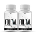 Folital New Advanced Formula Supplement - 2 pacotes de suprimentos de 60 dias