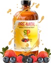 Vitaminas pré-natais líquidas orgânicas para mulheres - Ferro pré-natal & folato, Pré Natal Multivitamin para as mulheres, Mulheres pré-natais multivitamina, Vegan pré-natais Halal Kosher amigável Vitamina pré-natal, 32 Servindo
