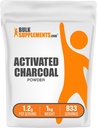 BulkSuplements.com Pó de carvão ativado - de carvão de coco, para branqueamento de dentes - Vegan & Gluten Free, 1.2g por serviço, 1 kg (2.2 lbs) (Pacote de 1)