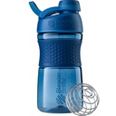 BlenderBottle SportMixer Shaker garrafa perfeita para batidos de proteína e pré-treino, 20-onça, Marinha