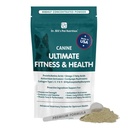 Ultimate Fitness & Health Vitaminas Canino Dr. Bill para cães Multivitamin para cães w / Coenzyme Q-10, Vitamina E, Vitamina D-3, Biotina, Ácido Fólico, Ácido Hialurônico Vitaminas e Suplementos 340g