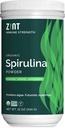 Zint Spirulina Pó, Orgânico (12 oz): Suplemento de suporte imunológico Premium, Alga azul-verde, Immunity Booster, Proteína Vegan não-irradiada