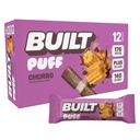 Barra construída, Puff Protein Bars, Churro Puff, 17g Snacks Protein, On-The-Go Bars, Apenas 140 calorias & 6g Açúcar, Colágeno, Sem glúten, 12 Contagem