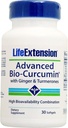 Extensão de vida Bio-Curcumina avançada com Ginger & Turmerones, 30 softgels