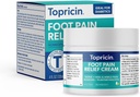 Topricin creme de terapia de alívio da dor do pé (4 onças) rápida ação dor alívio Rub