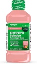 Solução de Eletrolito de Cuidados Básicos com Prebióticos Prevital, Limonada de Morango, Drinque de Hidratação, Eletrolíticos Replenish, Fluido e Zinco, 33.8 fl oz (Pacote de 1)