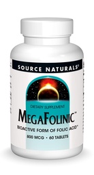 Fonte Naturals MegaFolínico 800mcg - 60 Comprimidos