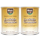 Fearn Natural Foods Soja Lecithin Granules – Emulsificante de gordura com nutrientes essenciais para a saúde, melhora a textura de bolos, pães e chicletes DIY, 16 Oz (Pack of 2)