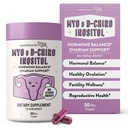 Legendairy Milk Pure Inositol Supplement - Myo Inositol e D-Chiro Inositol Cápsulas - Razão ideal de 40:1 - Ovarian & Fertilidade Suporte para Mulheres - Fonte de 30 dias