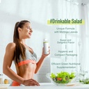 Futura bebida de salada Misture em pó, salada potável, frutas, folhas de Moringa, vegetais,7 pacotes