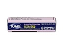 Tums Força extra 750 Antiácido com cálcio Suplemento Cálcio rico Bagas sortidas flavored - 24 Bolso tamanho rolos de 8 comprimidos mastigáveis cada rolo (192 comprimidos mastigáveis Total)
