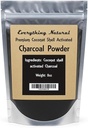 Pó de carvão ativado extra grande. Grau Alimentar, Alivia Gás & Bloating, Whitener dentes naturais, Rejuvenesce a pele, Promove desintoxicação natural derivada de Conchas de coco