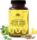 Kavir Ferro Natural e Ácido Fólico com Cápsulas Vitamina C 60 Veg