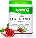OZIVA planta baseada HerBalance para PCOS , PCOS Suplemento para mulheres para equilíbrio hormonal e melhor ciclo menstrual , PCOS Beber com Inositol, Shatavari, Chasteberry, Ashoka Certified Clean & Vegan, 250g
