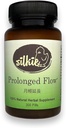 Silkie Suplemento de fluxo prolongado - Apoio ao equilíbrio hormonal, diminui e regula o ciclo menstrual, flashes quentes e alívio de suores noturnos, contagem de 300