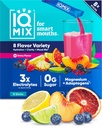 IQMIX Hydration Electrolyte Powder - Fórmula 4-em-1 para hidratação, clareza mental, humor e recuperação - livre de açúcar, Keto Drink Mix com Magnésio L-Thenonato & Mane Leão - amostrador de 8-conta (Todos os sabores)