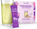 Vitamina pré-natal em pó - Gravidez Multivitamina com 25 vitaminas e minerais A, C, D, E, B12, B6, K, Ferro, Folato, Probióticos, Super Verdes Orgânicos
