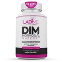 DIM Complex 150mg Suporte Hormonal Relief Suplemento de alívio de menopausa para Hot Flashes & Hormonal Acne Relief Bioperine, Brócolos e cálcio Estrogênio Metabolismo Balanceamento Pílulas para Mulheres 60 Cápsulas por LadyMe