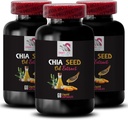 Óleo à base de plantas - CHIA SEED OIL EXTRACT - Óleo hidratante, textura rica, Cuidado com o cabelo, acabamento brilhante, brilho natural, benefícios Chia, textura leve, hidratação pura, óleo corporal, óleo brilhante 3 Bottle 180 Caps