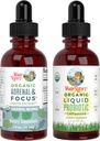 MaryRuth Orgânicos Suplemento Probiótico para Mulheres Homens Crianças & Adrenal Saúde & Focus Suplemento, 2 Pacotes, Digestivo & Gut Saúde, Cortisol Saúde, Stress Alief, Focus Nootropic Cérebro Suplemento