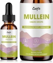 Mullein Drops for Lungs – Mullein Leaf Extract with Marshmallow Root, Perilla & Astragalus for Respiratory Support, Imune Boost & Lung Detox, Natural Herbal Formula, Vegan, 2 fl oz