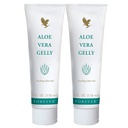 Viver para sempre - Aloe Vera Gelly - Gel puro Aloe para acalmar, hidratar e condição - Vegan e sem glúten - 4 fl oz (Pacote de 2)