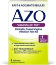 Kit de Teste de pH vaginal AZO, Kit de Teste de Infecção Vaginal Clinicamente Testado, FSA/HSA Resultados Elegíveis, Rápidos e Acurados, a partir da marca de saúde urinária mais confiável # 1, 2 auto-testes