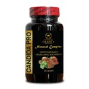 Candida Suporte Suplemento - cápsulas de ácido caprílicas, Suplementos de Candida de força extra para homens e mulheres, Extrato de noz preta - 1 frasco 60 Cápsulas