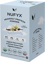 NUFYX® • Heavenly Protein® Powder • Melhor 100% orgânico do mundo Ervilhas crescidas americana • Vegan • Gluten Free • Baixo carboidrato (Creamy Vanilla, caixa de 10 pacotes)