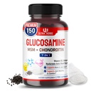 Glucosamina Condroitina HSH - Suplemento de suporte à mobilidade conjunta Melhorado com Colágeno, Ácido Hialurónico, Vitamina D3           . 150 cápsulas