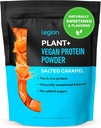 LEGION Planta+ Proteína Vegan Pó, arroz e ervilha, mistura de proteína baseada em plantas. Sem glúten, sem OGM, naturalmente adoçados e aromatizados, 20 Servings, 2 Lbs (Carmel salgado)