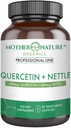 Quercetin 600mg & Nettle 600mg - Suplemento de Flavonóides Naturais para Irritantes Sazonais, Resposta Imune, Envelhecimento saudável e Longevidade - Não Drowsy, Não GMO, Vegan - (90 Cápsulas)