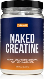 NAKED Laranja Micronizada Pura Creatina Mono-hidratada - 36 Servings - 500 Grams, 1.1Lb Bulk, Vegan, Não-GMO, Gluten Free, Soy Free.