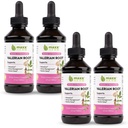 Maxx Herb Extrato de Raiz Valeriana - Força Máxima, Absorção de Raiz Valeriana Líquida Melhor do que Cápsulas, para Relaxamento e Sono Descansado, Sem Álcool - 4 Garrafas, 4 Oz Cada (240 Servings)