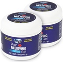 Gel de alívio da dor Goo azul – para dor nas costas, pescoço, músculos e articulações, resfriamento rápido e alívio calmante com óleo de Emu 100% puro, 4 oz (2 embalagem)