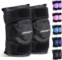 APEXUP Pacote de gelo para alívio da dor do joelho, grande envoltório reutilizável após a cirurgia, gel flexível pacote frio para lesões, alívio da dor para trás, ombro, cotovelo, tornozelo e perna (Preto, XXL, 2PK)