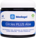 Círculos Plus Aloe, Paraben Free Hydrogel Pads, Prevenção de Blisters, Refrigeração instantânea e alívio calmante para dor de enfermagem, Mordidas de insetos, Blisters, Queimaduras menores & Chafing, 48 almofadas circulares
