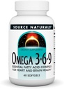 Naturals fonte Omega 3-6-9, complexo de ácidos gordos essenciais para a saúde do coração e do cérebro * - 60 Softgels