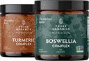 TRIBE ORGANICS Resilience Duo - Complexo C3 de Curcumina Turmérica + Boswellin Super + Ginger + Bioperina