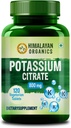 Himalaia Orgânicos Citrato de potássio 800mg Suplemento para homens e mulheres - 120 Veg Comprimidos