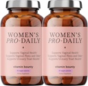 Vitamina Bounty Women's Pro-Daily Probiótico - Suporta Balanço Vaginal, Digestivo e pH, 10 bilhões de UFC, 5 Strains + Cranberry - 2 embalagens de 60 cápsulas