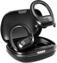 Back Bay Audio Runner 60 fones de ouvido sem fio, 80 horas de vida longa da bateria sobre o ouvido com EarHooks, Envolva em torno de fones de ouvido Bluetooth sem fio com microfone, fones de ouvido em fones de ouvido