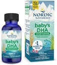 Naturals nórdicos DHA Vegetarian, Sem sabor - 1050 mg Baseada em plantas Omega-3-1 oz - Suporta o desenvolvimento do cérebro e da visão em bebês - Não-GMO, Vegan - 15 Servings