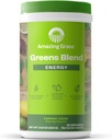 Amazing Grass Greens Misturar Energia: Smoothie Mix, Super Verdes Pó e Cafeína Baseada Planta com Matcha Verde Chá & Beterraba Raiz Pó, Limão, 60 Servings (Packaging May Vary)