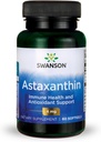 Swanson Astaxantina Visão ocular Saúde da pele do cérebro Antioxidante Suplemento de suporte (Astaxantina 4 mg) 60 Softgels Sgels