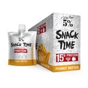 Rich Piana 5% Nutrition Snack Time , Squeezable Protein Shots , High Protein Snack Pouches , Ovo White Peanut Butter Protein Snack , 10-Count (Manteiga de Peanut)